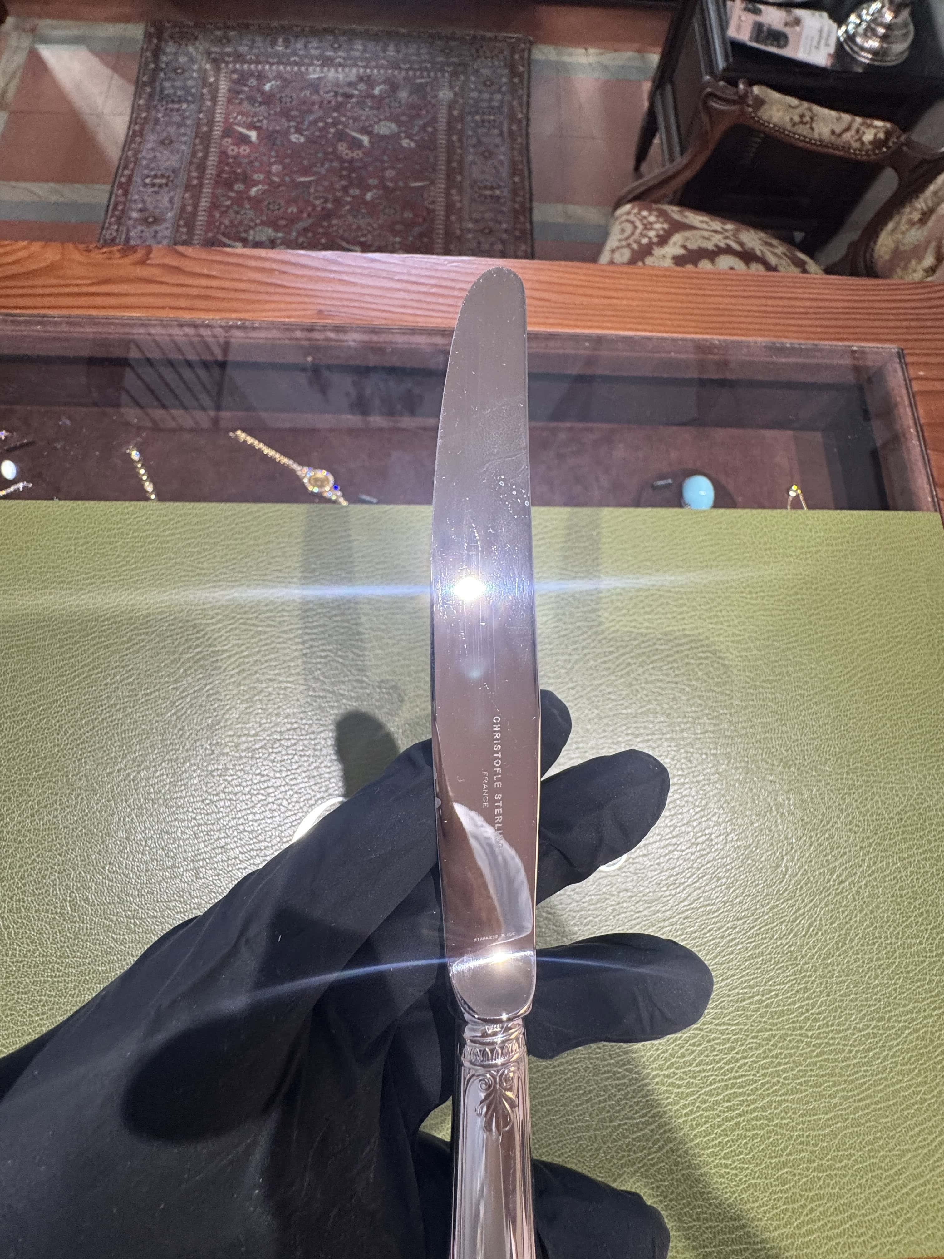 Sterling-Silber-Besteckset von Christofle Malmaison für 6 Personen – 30-teilig mit Koffer