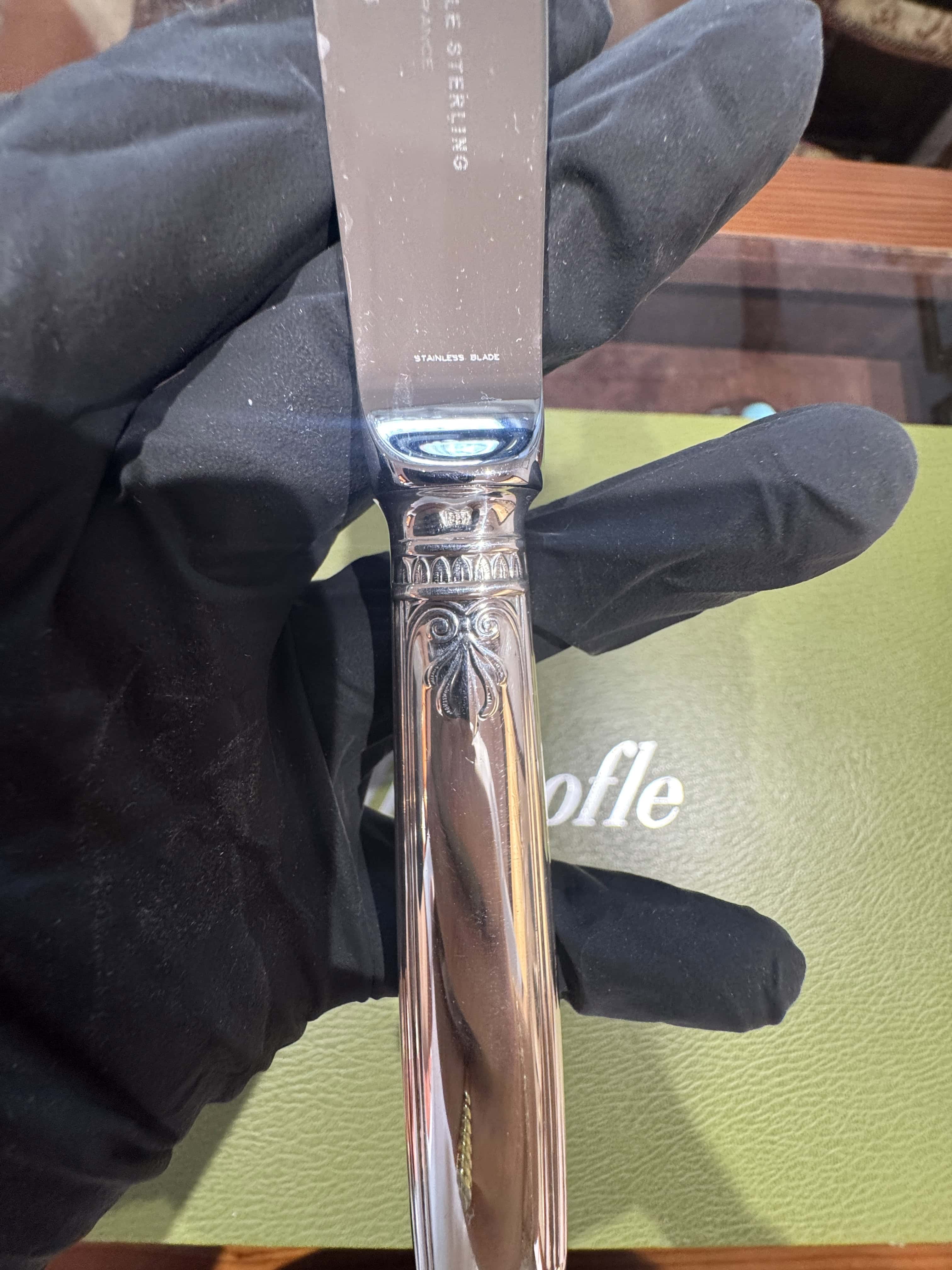 Sterling-Silber-Besteckset von Christofle Malmaison für 6 Personen – 30-teilig mit Koffer