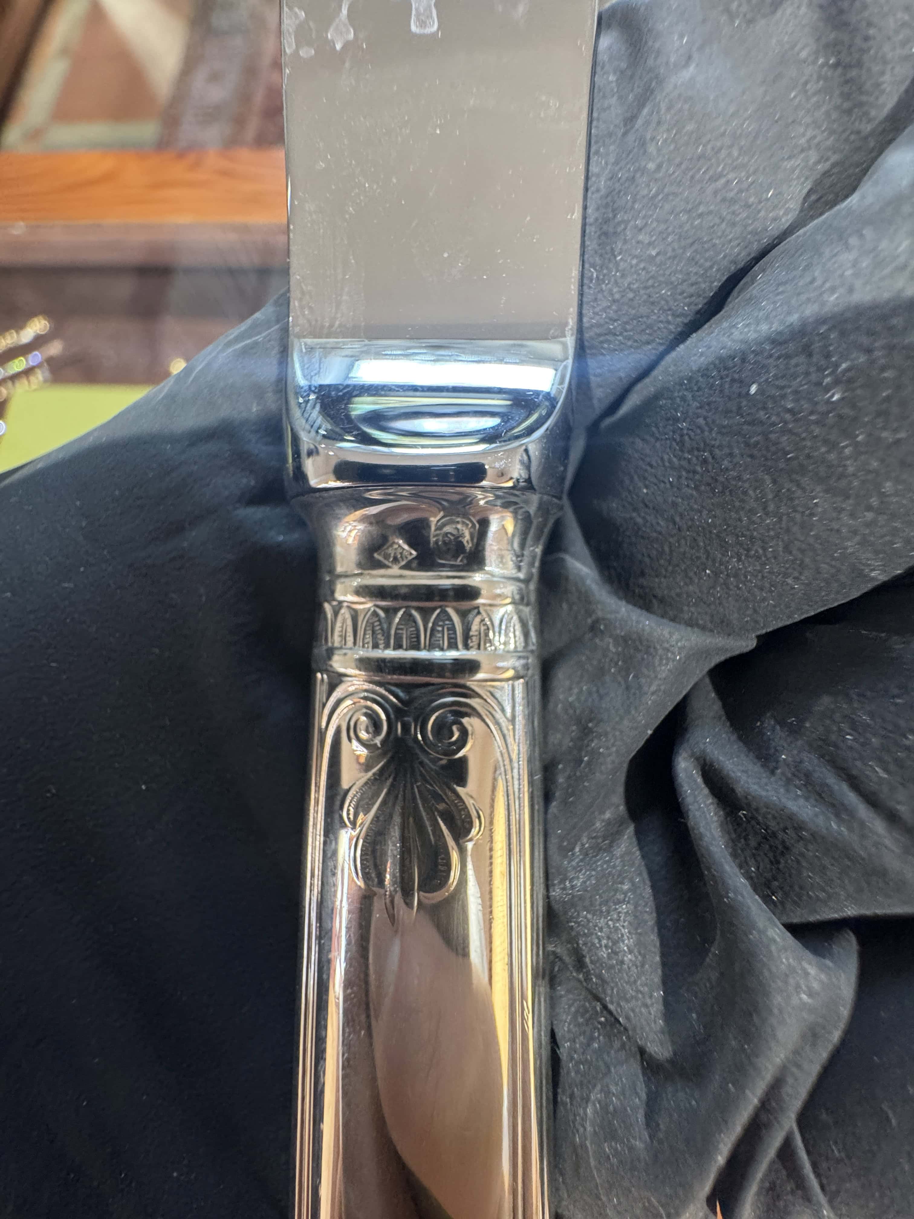 Sterling-Silber-Besteckset von Christofle Malmaison für 6 Personen – 30-teilig mit Koffer