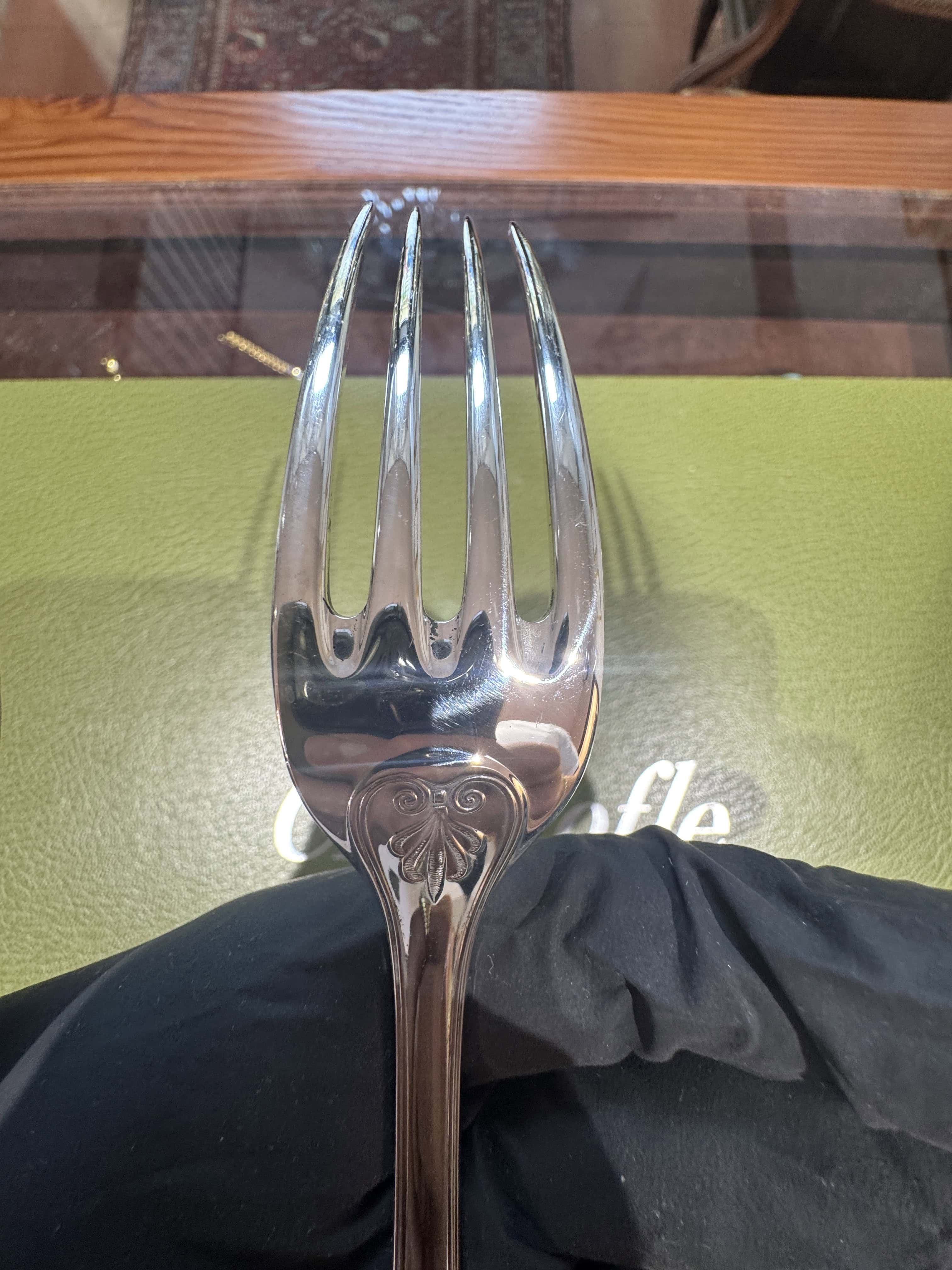 Sterling-Silber-Besteckset von Christofle Malmaison für 6 Personen – 30-teilig mit Koffer