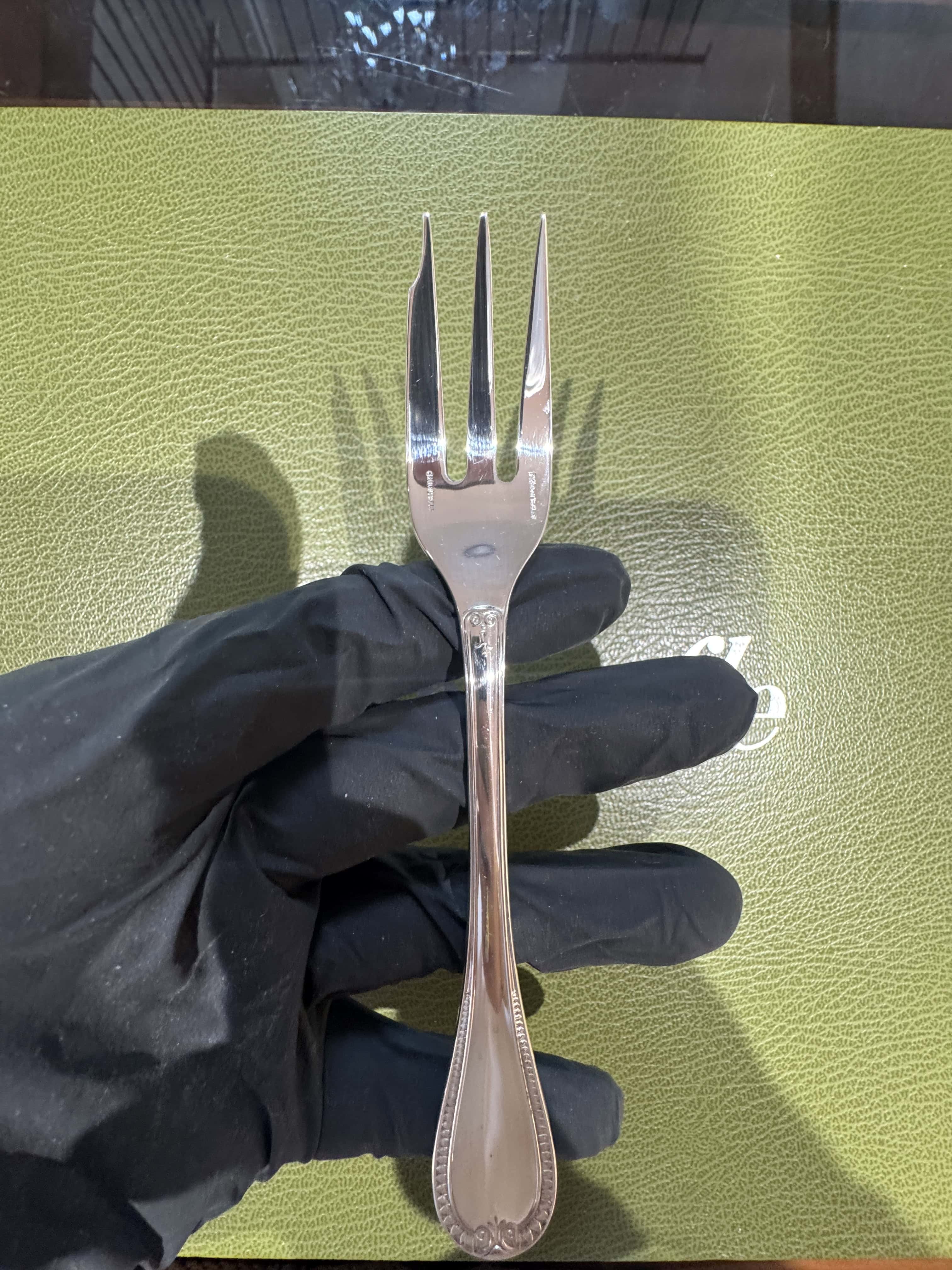 Sterling-Silber-Besteckset von Christofle Malmaison für 6 Personen – 30-teilig mit Koffer