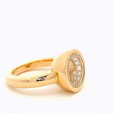 Massiver Chopard Happy Diamond Ring in 18 Karat Roségold