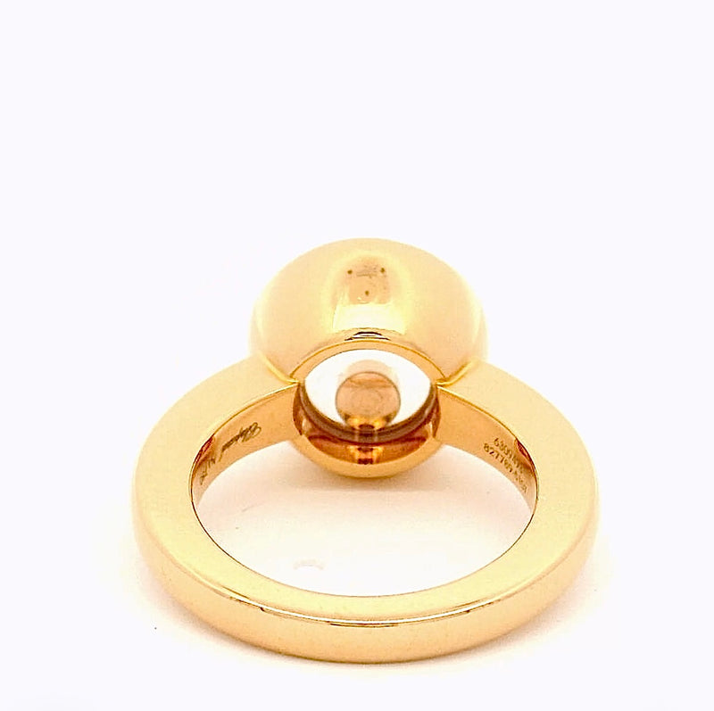 Massiver Chopard Happy Diamond Ring in 18 Karat Roségold