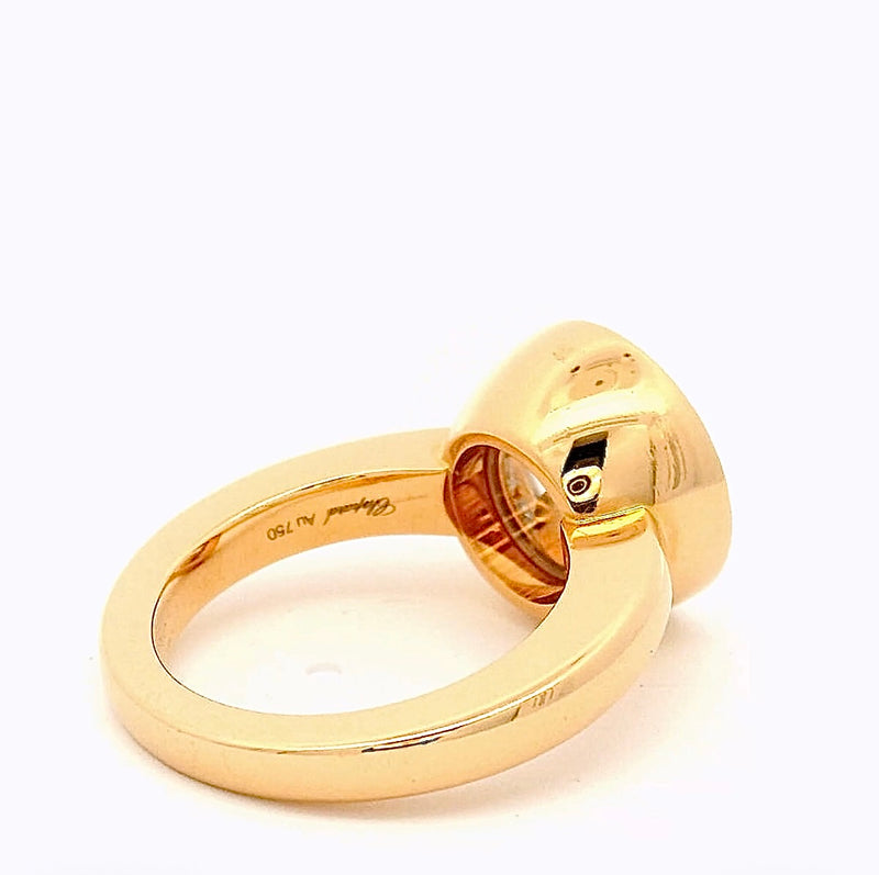 Massiver Chopard Happy Diamond Ring in 18 Karat Roségold