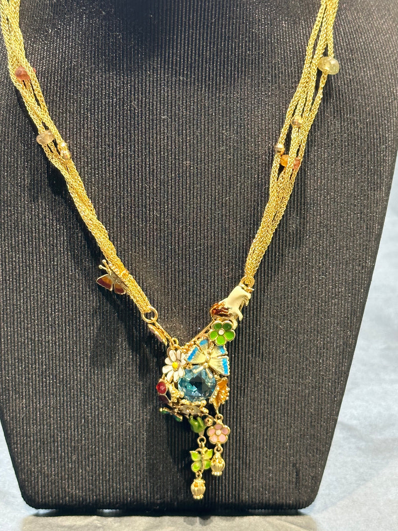 Artistic necklace in 14 carats by Roberto Bravo - NOAHS ARK