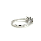 Classic white gold ring in 18 carat with very fine diamonds