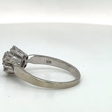 Entourage ring in 18 carat white gold with very fine diamonds