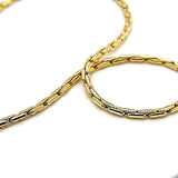 Timeless and stylish 18 carat gold chain with carabiner 