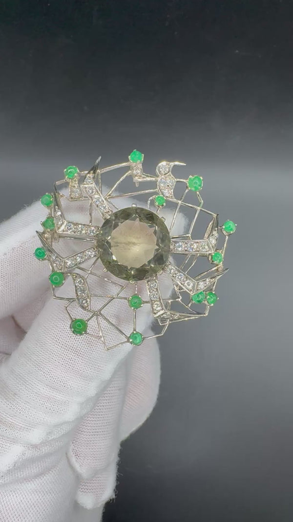 Vintage-Brosche & Anhänger in Silber – handgefertigtes Unikat