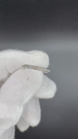 Hochwertiger Tiffany & Co. Memory Ring in 950 Platin mit Brillanten