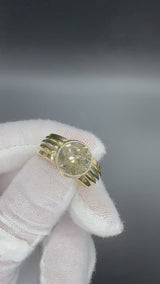 Beeindruckender Vintage-Ring in 14 Karat Gold mit riesigem Fancy-Diamanten