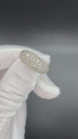 Wirkungsvoller Bicolor-Ring in 18 Karat Gelb- und Weißgold mit Brillanten