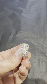 Elegant vintage sieraad van 14 karaat met 2 karaat briljant geslepen diamanten 
