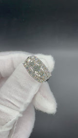 Vintage-Cocktailring in 14 Karat Weißgold mit 1,47 ct hochfeinen Brillanten