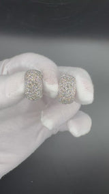 Eindrucksvolle Kreolen in 18 Karat Weißgold – Pavé mit Brillanten