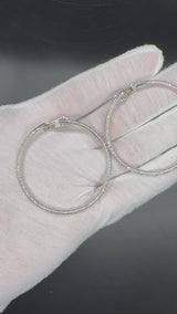 Außergewöhnliche 18Karat Weißgold Ohrringe mit 286 Brillanten