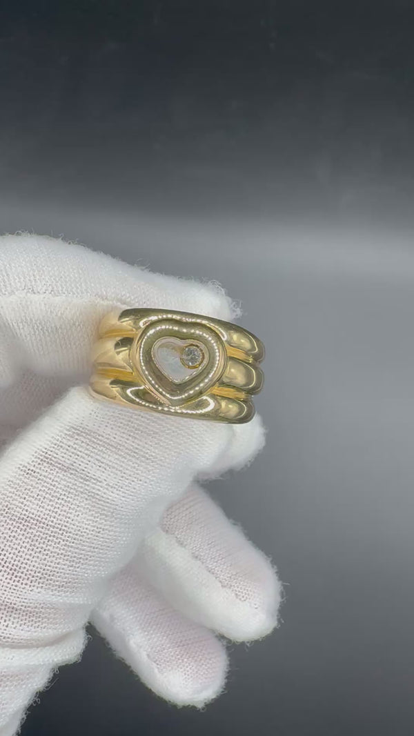 Chopard Happy Diamond Ring in 18 Karat strahlendem Gelbgold