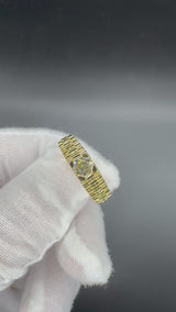 Massiver Ring in 18 Karat Gelbgold mit feinem Brillant 0,50 Karat