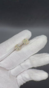 Moderne Brillantstecker in 18 Karat Gelbgold mit hochfeinen Brillanten