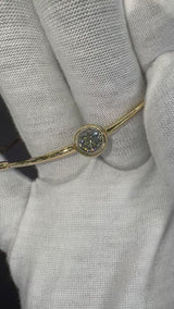 Seltenes Vintage-Collier in 18 Karat Gelbgold mit 1,07 Karat Brillant