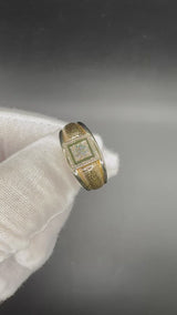 Massiver Solitär-Ring in 18 Karat Bicolor – handwerklich veredelt &amp; wirkungsvoll