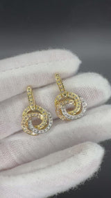 Ausgefallene Capolavoro-Ohrringe in 18 Karat Gold mit Brillanten