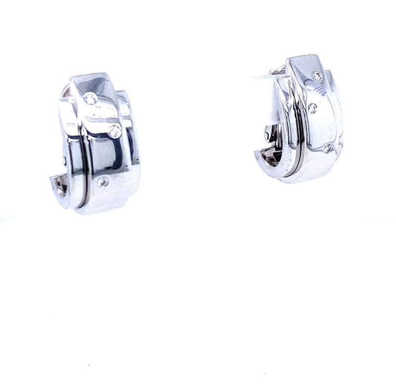 Original Piaget earrings Possession in 750/-. white gold with brilliants