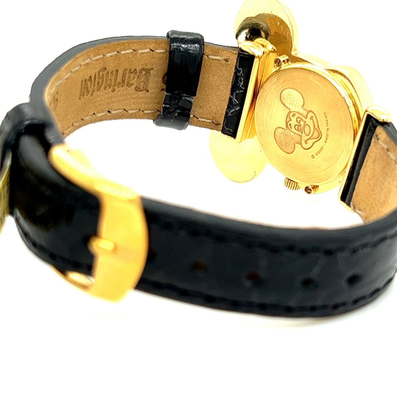 Original Mickey Mouse watch in 18k yellow gold with diamonds