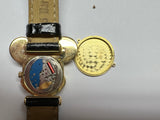 Original Micky Mouse Uhr in 18 Karat Gelbgold mit Brillanten